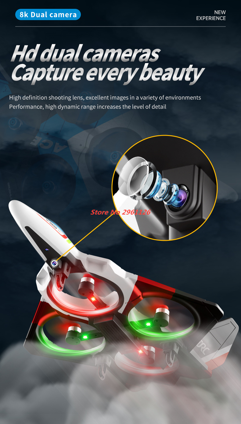 Photography Lighting For Beginners - Mini Foam Drone 8K Dual Camera