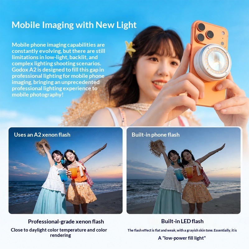 Godox A2 Smartphone Xenon Flas - Photography Lighting Brands ulasan dan harga