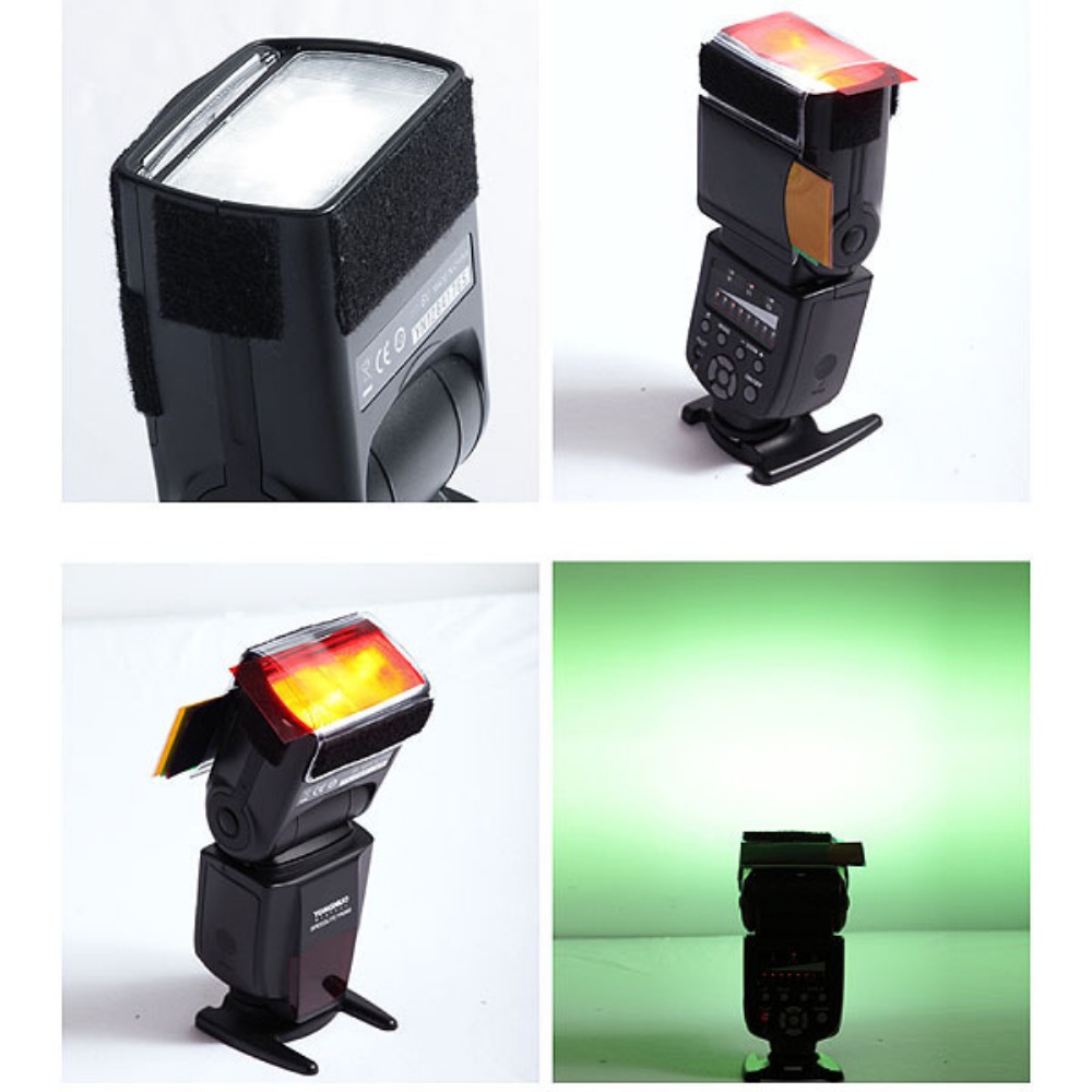 12 Colors Camera Flash Gels Li - Photography Lighting Meter ulasan dan harga