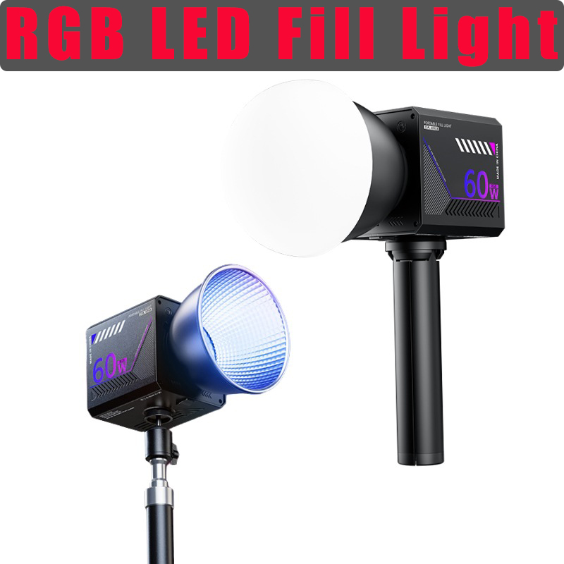 60W RGB Video Light Portable L - Photography Lighting Handheld ulasan dan harga